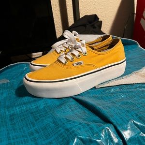 Orange/Yellow Vans